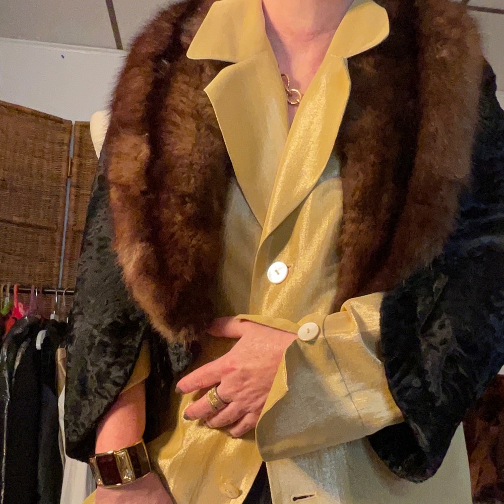 Persian lamb & mink bolero